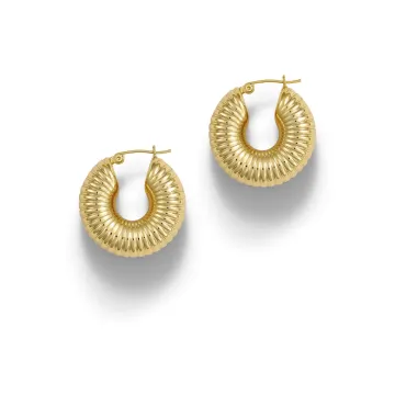 ANNI LU Øreringe til Dame udført i Messing, Guld, Polyester i en flot Guld farve