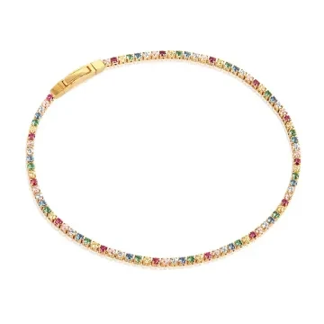 Sif Jakobs Armbånd til Dame udført i 925 Sterling Sølv, Guld i en flot Guld, Multi farve