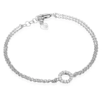Sif Jakobs Armbånd til Dame udført i 925 Sterling Sølv i en flot Sølv farve