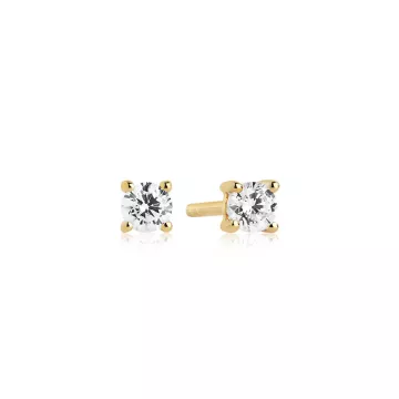 Sif Jakobs Øreringe til Dame udført i 925 Sterling Sølv i en flot Guld farve