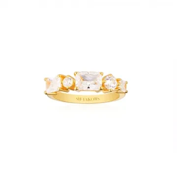 Sif Jakobs Ring til Dame udført i 925 Sterling Sølv, Guld i en flot Guld farve