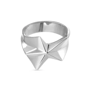 Jane Kønig Ring til Dame udført i 925 Sterling Sølv, Guld i en flot Sølv farve