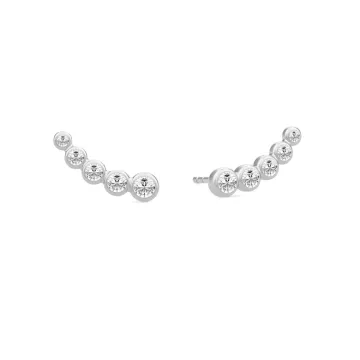 Julie Sandlau Øreringe til Dame udført i 925 Sterling Sølv i en flot Sølv farve