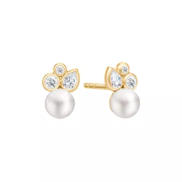 Julie Sandlau Øreringe til Dame udført i 925 Sterling Sølv i en flot Guld farve