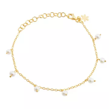 Susanne Friis Bjørner Armbånd til Dame udført i 925 Sterling Sølv i en flot Guld farve