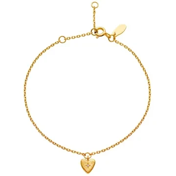 Maanesten Armbånd til Dame udført i 925 Sterling Sølv, Guld i en flot Guld farve
