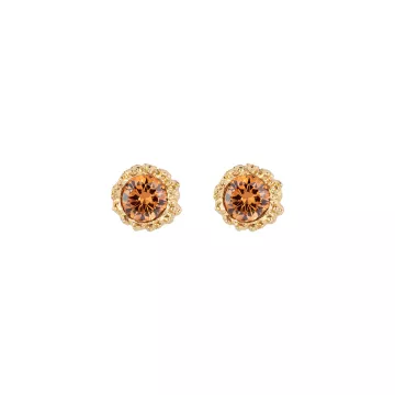 House of Vincent Øreringe til Dame udført i 925 Sterling Sølv i en flot Guld farve