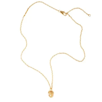 House of Vincent Halskæde til Dame udført i 925 Sterling Sølv i en flot Guld, Hvid farve