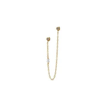 STINE A Jewelry Ørering Single til Dame udført i 925 Sterling Sølv i en flot Guld farve