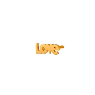 STINE A Jewelry Ørering Single til Dame udført i 925 Sterling Sølv i en flot Guld farve