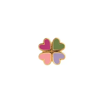 STINE A Jewelry Ørering Single til Dame udført i 925 Sterling Sølv i en flot Guld, Grøn, Lyserød, Lilla farve