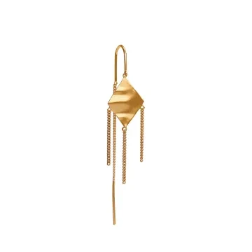 STINE A Jewelry Ørering Single til Dame udført i 925 Sterling Sølv i en flot Guld farve