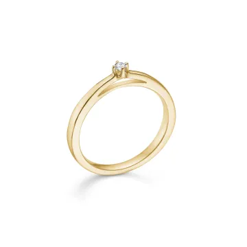 Mads Z Ring til Dame udført i Guld i en flot Guld farve