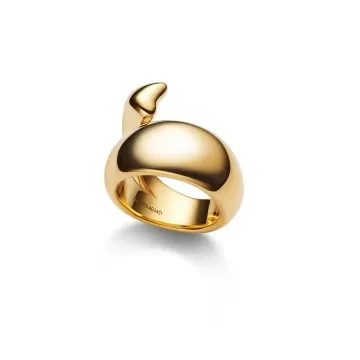 Maria Black Ring til Dame udført i 925 Sterling Sølv, Guld i en flot Guld farve