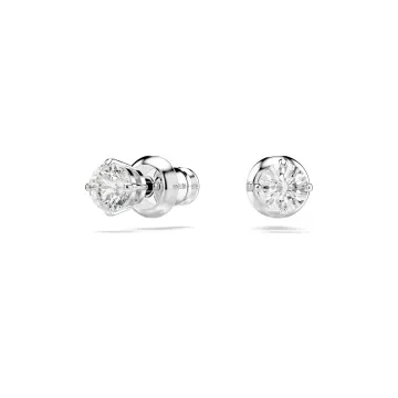 Swarovski Øreringe til Dame udført i Rustfrit stål, Sten i en flot Sølv farve