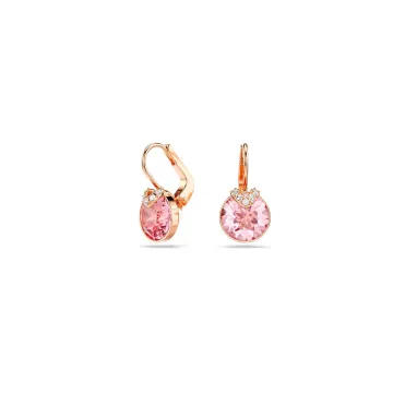 Swarovski Øreringe til Dame udført i Rustfrit stål, Sten i en flot Rosaguld farve