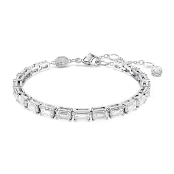 Swarovski Armbånd til Dame udført i Rustfrit stål i en flot Sølv farve