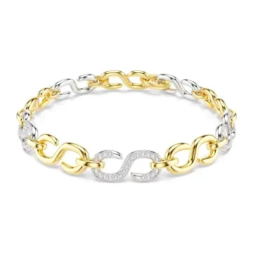 Swarovski Armb&aring;nd til Dame udf&oslash;rt i Rustfrit st&aring;l i en flot Guld, S&oslash;lv farve