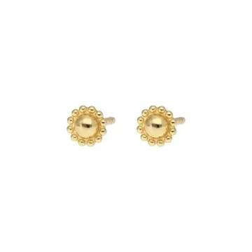 Nuni Copenhagen Øreringe til Dame udført i 925 Sterling Sølv, Guld i en flot Guld farve