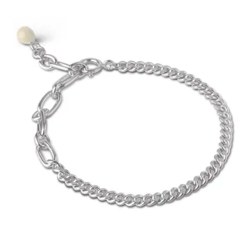 Enamel Armbånd til Dame udført i 925 Sterling Sølv i en flot Sølv farve
