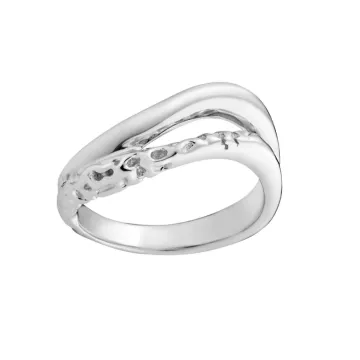 Maria Black Ring til Herre, Dame udført i 925 Sterling Sølv i en flot Sølv farve
