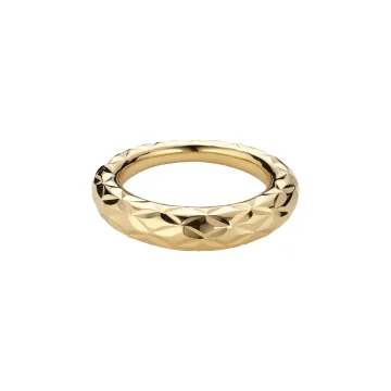 Jane Kønig Ring til Dame udført i 925 Sterling Sølv i en flot Guld farve