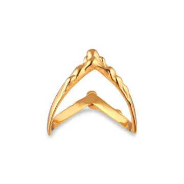 Jane Kønig Ring til Dame udført i 925 Sterling Sølv i en flot Guld farve