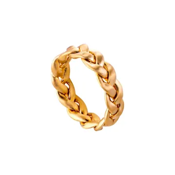 Jane Kønig Ring til Dame udført i 925 Sterling Sølv i en flot Guld farve