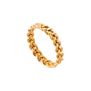 Jane Kønig Ring til Dame udført i 925 Sterling Sølv i en flot Guld farve