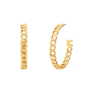 Michael Kors Øreringe til Dame udført i Messing i en flot Guld farve