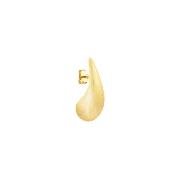 Jane Kønig Ørering Single til Dame udført i 925 Sterling Sølv, Guld i en flot Guld farve