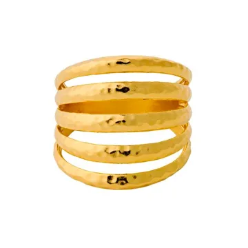 Pernille Corydon Ring til Dame udført i 925 Sterling Sølv i en flot Guld farve