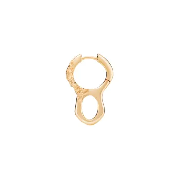 Maria Black Ørering Single til Dame udført i 925 Sterling Sølv i en flot Guld farve