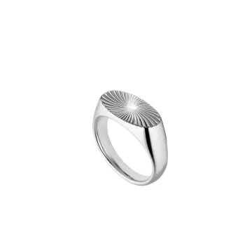 Jane Kønig Ring til Herre, Dame udført i 925 Sterling Sølv i en flot Sølv farve