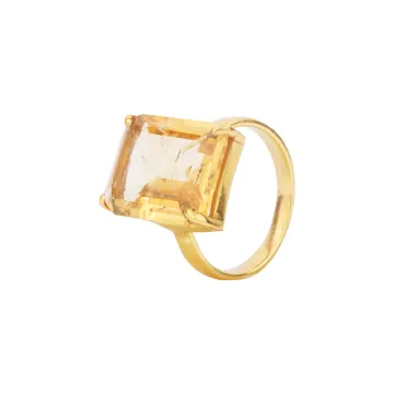 House of Vincent Ring til Dame udført i 925 Sterling Sølv i en flot Guld farve