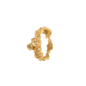 House of Vincent Ring til Dame udført i 925 Sterling Sølv i en flot Guld farve