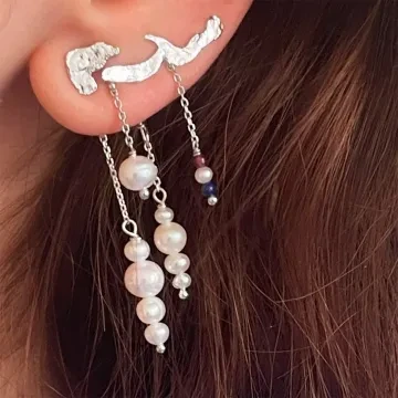 STINE A Jewelry Ørering Single til Dame udført i 925 Sterling Sølv i en flot Sølv farve