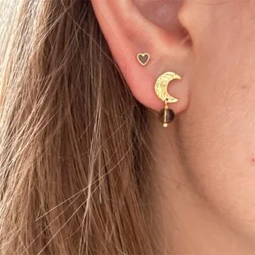 STINE A Jewelry Ørering Single til Dame udført i 925 Sterling Sølv i en flot Guld farve