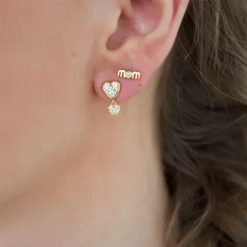 STINE A Jewelry Ørering Single til Dame udført i 925 Sterling Sølv, Guld i en flot Guld farve