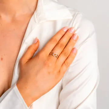 Mads Z Ring til Dame udført i Guld i en flot Guld farve