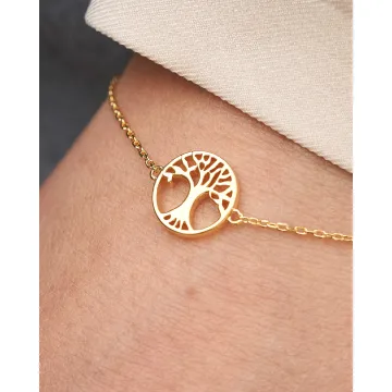 Avilé Jewelry Armbånd til Dame udført i 925 Sterling Sølv i en flot Guld farve