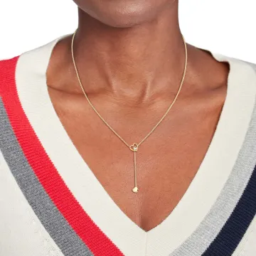 Tommy Hilfiger Halskæde til Dame udført i Rustfrit stål i en flot Guld farve