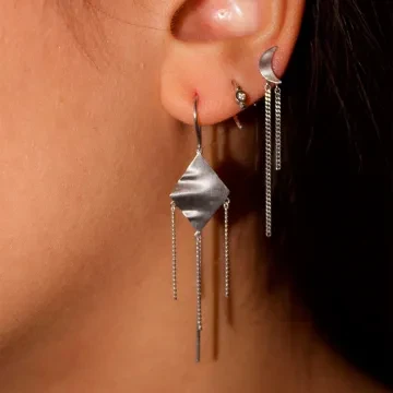 STINE A Jewelry &Oslash;rering Single til Dame udf&oslash;rt i 925 Sterling S&oslash;lv i en flot S&oslash;lv farve