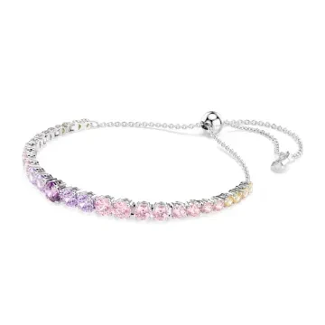 Swarovski Armbånd til Dame udført i  i en flot Lilla, Sølv farve