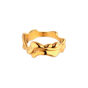 Jane Kønig Ring til Dame udført i 925 Sterling Sølv i en flot Guld farve