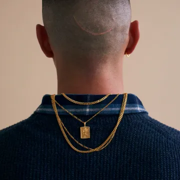 IX Studios Necklace til Dame, Herre udført i Gold plated 925 sterling silver i en flot Guld farve