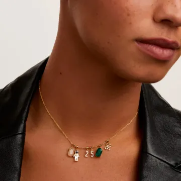 PDPAOLA Vedhæng til Dame udført i 925 Sterling Sølv i en flot Guld, Hvid farve