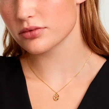 PDPAOLA Halskæde til Dame udført i 925 Sterling Sølv i en flot Guld, Multi farve