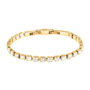 Karl Lagerfeld Armbånd til Dame udført i Rustfrit stål i en flot Guld farve