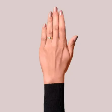 Jane Kønig Ring til Dame udført i 925 Sterling Sølv i en flot Guld farve